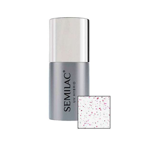 Top Coat Blinking - Semilac : Violet&amp;Rose - 1