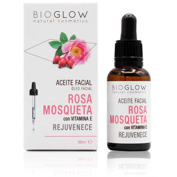 Aceite Vegetal Rosa Mosqueta 100% Puro - Bioglow : 30ML - 1