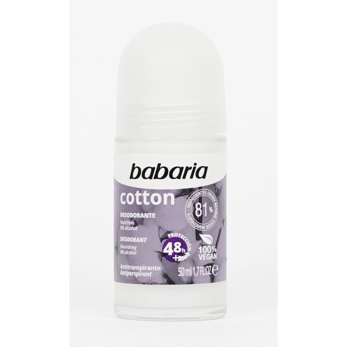 Desodorante Roll on Cotton - Babaria - 1