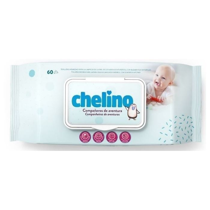 Toallitas Dermosensitive - 60 Uds - Chelino - 1
