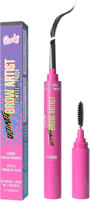 Pincel de Cejas - Ultimate Brow Artist - Pomade & Brush - Rude : Black Brown - 1