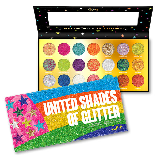 Paleta de Sombras - United Shades of Glitter X21 - Rude - 1