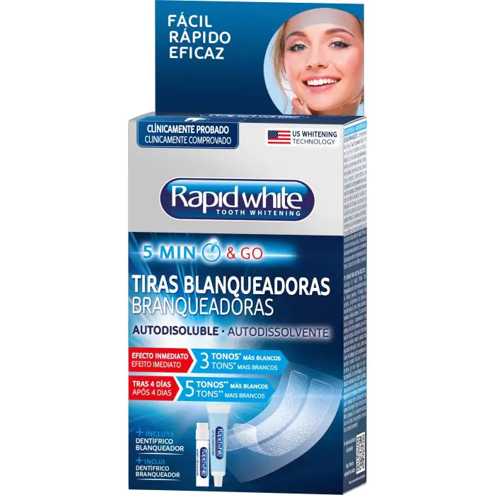  Tiras Blanqueadoras Dentales - Rapid White - 1