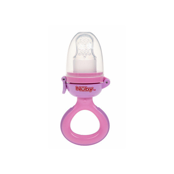 Alimentador Nibbler Silicona - Nuby : Rosa - 1