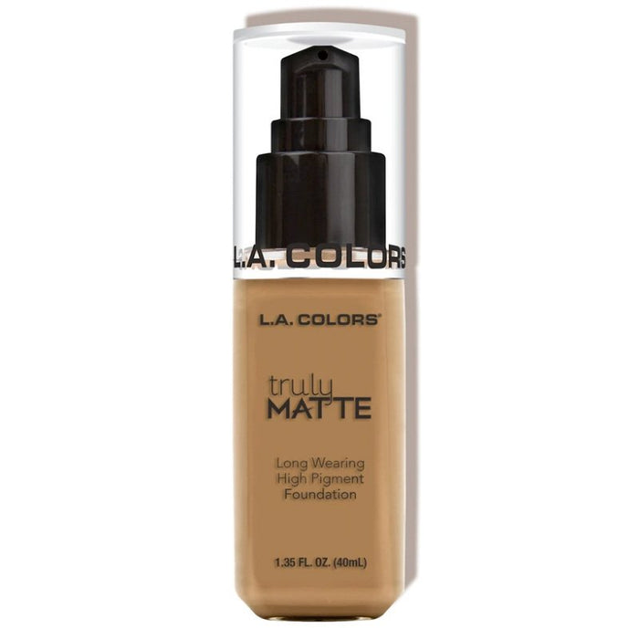 Base de Maquillaje Líquida - Truly Matte - L.A. Colors : Warm Caramel - 1