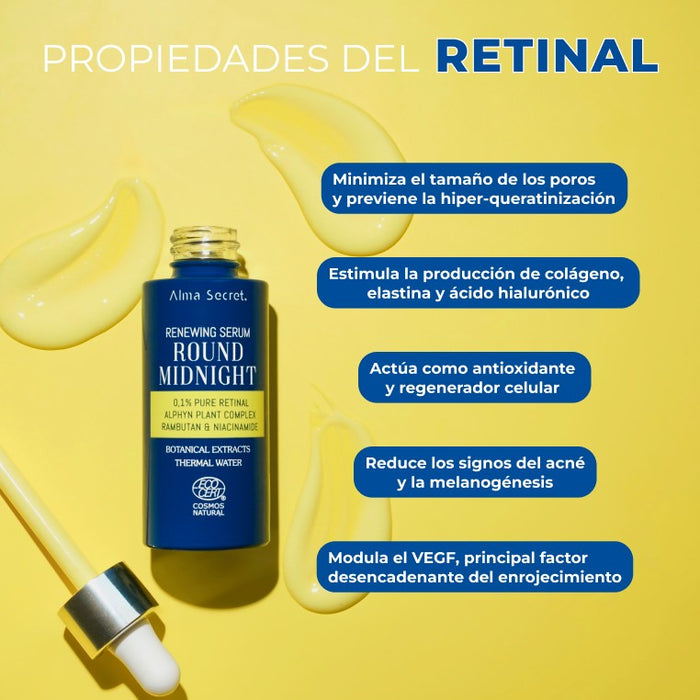 Sérum Round Midnight 0,1% Retinal puro - Alma Secret - 3