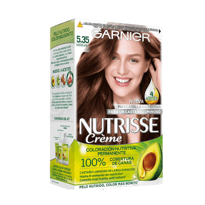 Tinte Capilar Nutrisse - Garnier : Coloración Nutrisse - 5.35 Chocolate - 1
