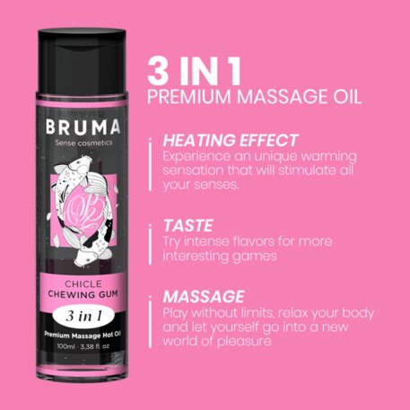 Aceite de Masaje Efecto Calor - Sabor a Chicle - Bruma - 2