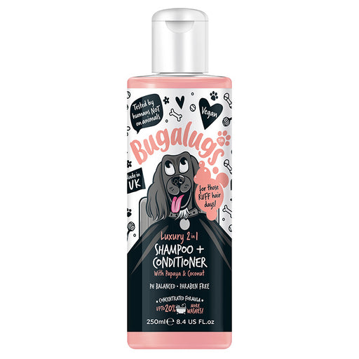 Champú & Acondicionador 2 en 1 Papaya & Coco - Bugalugs : 250 ml - 1