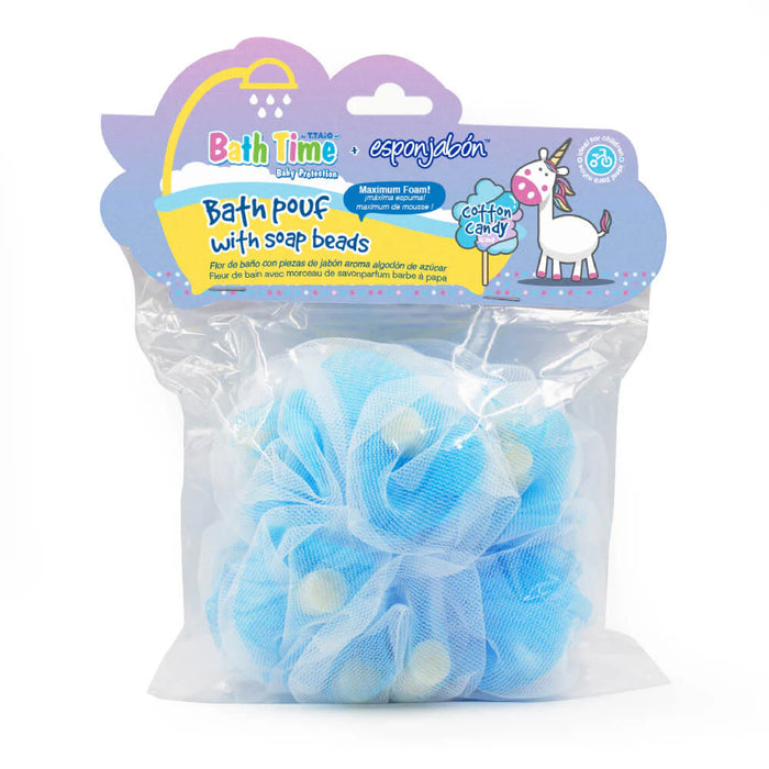 Esponjabón - Flor de Baño Infantil - T.taio : Cotton Candy - 1