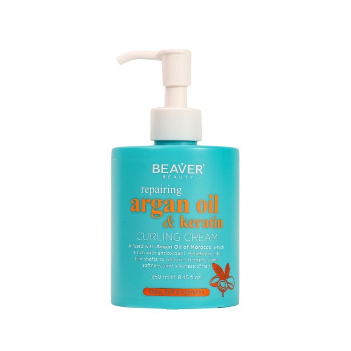Crema para Rizos Argan Oil & Keratin 250ml - Beaver - 1