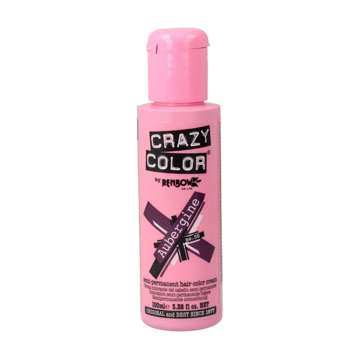 Tinte Semi Permanente sin Amoniaco 100ml - Crazy Color : 50 -  Aubergine - 1
