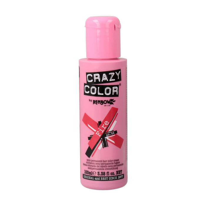 Tinte Semi Permanente sin Amoniaco 100ml - Crazy Color : 56 -  Fire - 1
