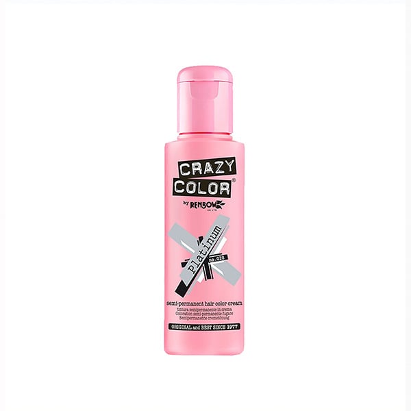 Tinte Semi Permanente sin Amoniaco 100ml - Crazy Color : 28 -  Platinum - 1