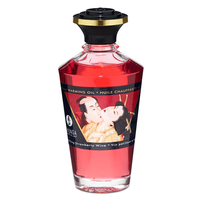 Aceite Masaje Efecto Calor Sabor Intenso Cereza 100 ml - Oils - Shunga - 1