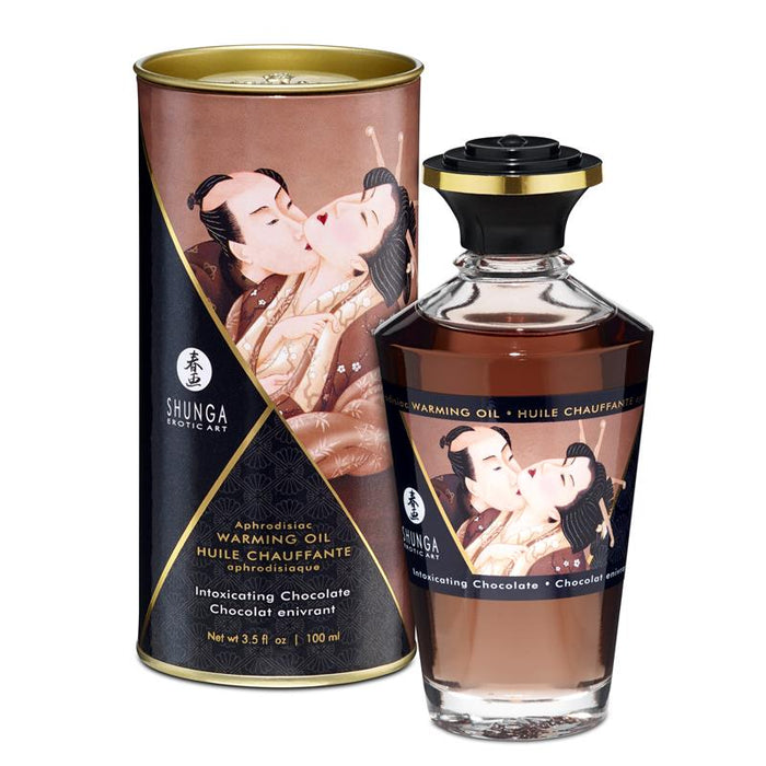 Aceite Masaje Efecto Calor Sabor Intenso Chocolate 100 ml - Oils - Shunga - 1