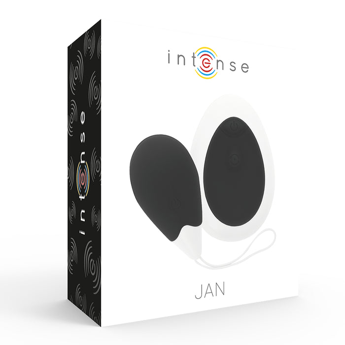 Jan Huevo Vibrador Control Remoto Negro - Couples Toys - Intense - 2