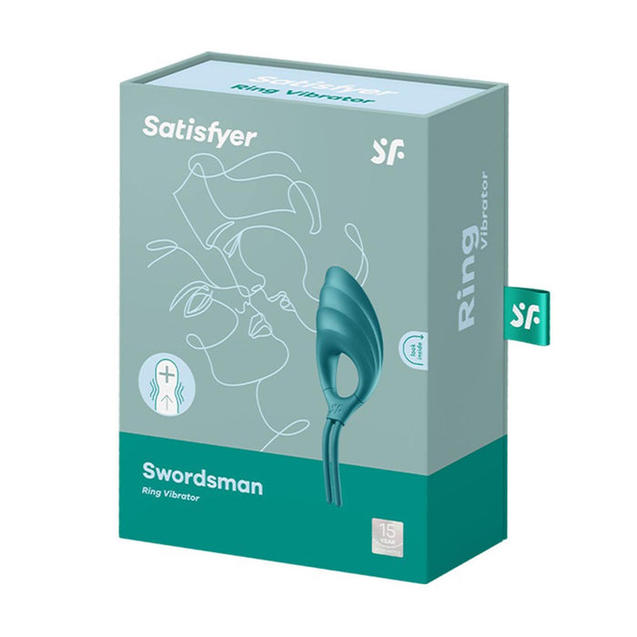 Swordsman Anillo Vibrador - Verde - Satisfyer - 1