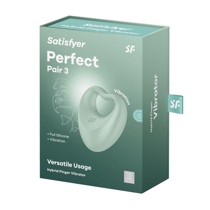 Estimulador y Vibrador Perfect Pair 3 Verde - Satisfyer - 1