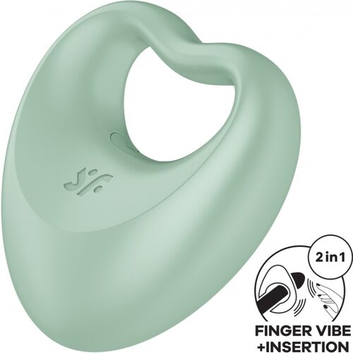 Estimulador y Vibrador Perfect Pair 3 Verde - Satisfyer - 2