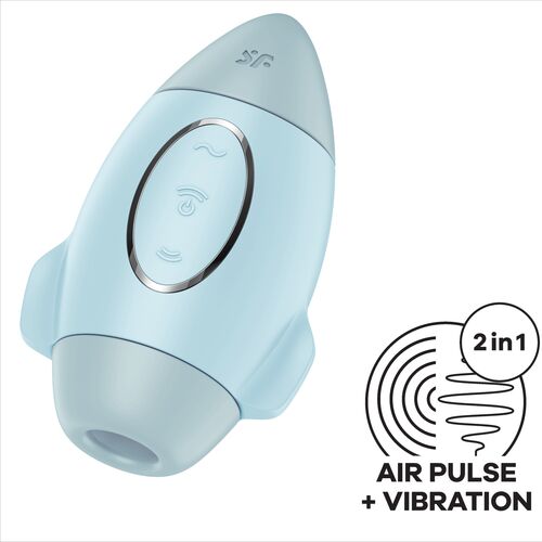 Mission Control Azul Vibrador Pequeño de Doble Impulso - Satisfyer - 3