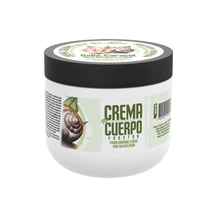 Crema para Cuerpo y Rostro - Baba de Caracol y Rosa Mosqueta - Dona Flora - 1