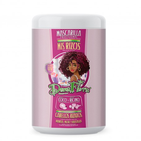 Pack Mis Rizos: Champú 1000ml + Mascarilla Capilar 1000ml - Dona Flora - 3