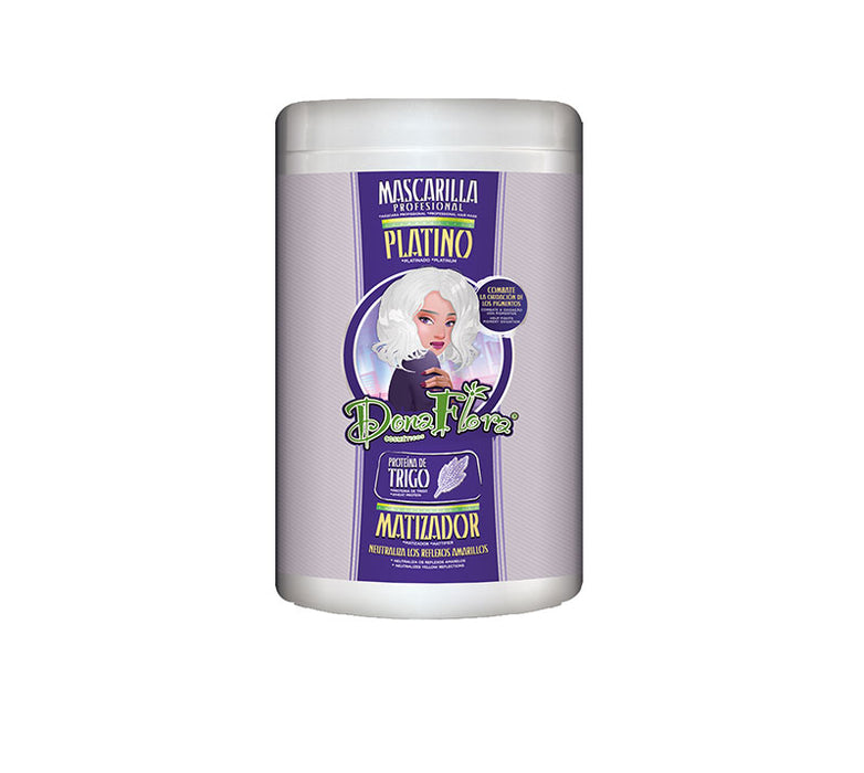 Mascarilla Matizadora Platino 1000ml - Dona Flora - 1