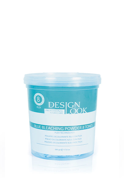 Polvo Decolorante Azul Plex - 8 Tonos 500gr - Design Look - 1