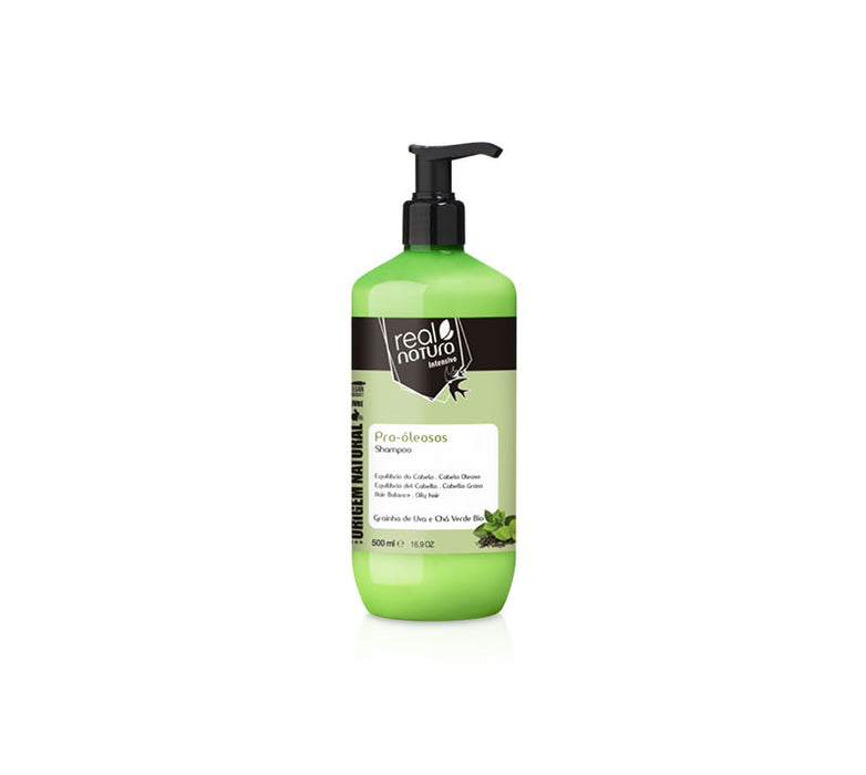 Champú sin Sal para Cabello Graso - Champô Sem Sal Pro-oleosos 500 ml - Real Natura - 1