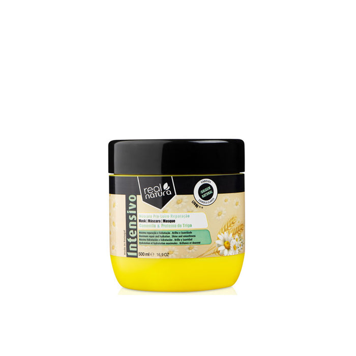 Mascarilla sin Sal para Cabellos Rubios - Máscara Sem Sal Pro-loiro Reparação 500 ml - Real Natura - 1