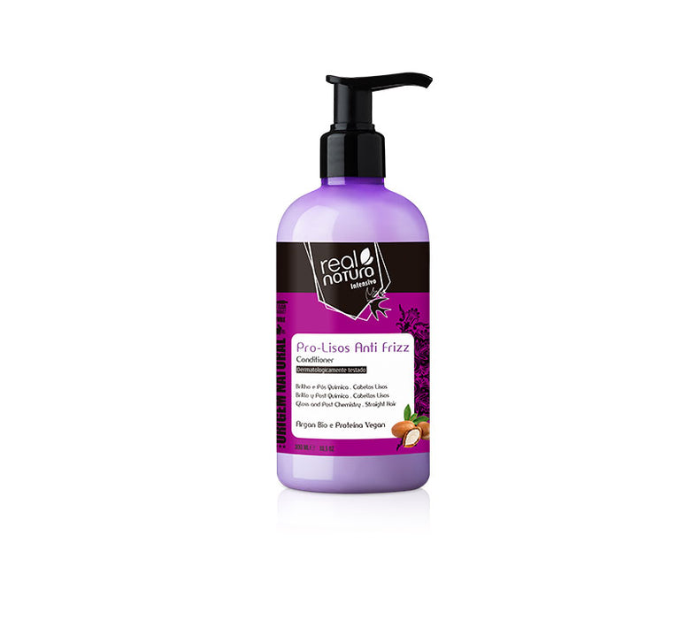 Acondicionador Pro-lisos Anti Frizz Argan 300ml  - Real Natura - 1