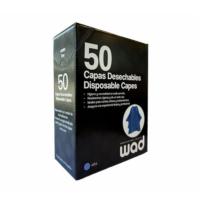 Capa Desechables Peluquería - 50 Uds - Wad Professional - 1
