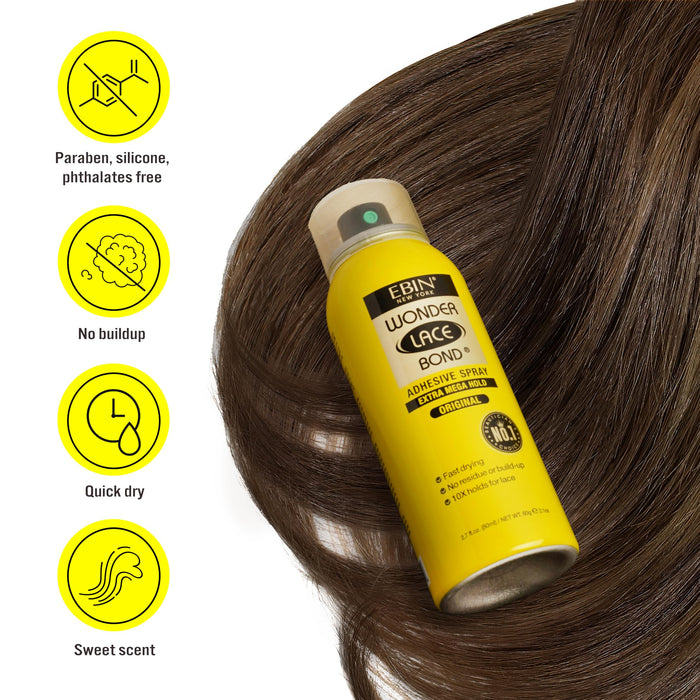 Wonder Lace Bond Adhesive Spray - Ebin New York - 1