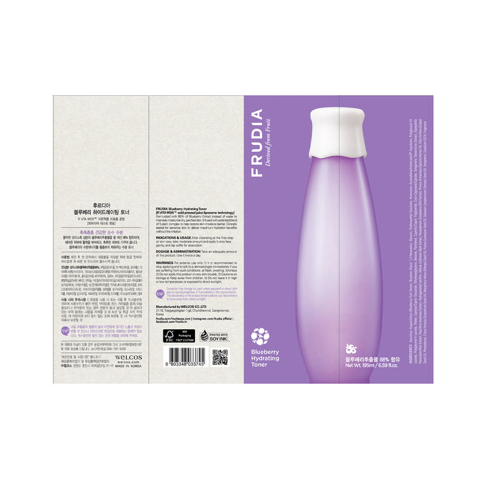 Tónico Hidratante de Arándanos: 195 ml - Frudia - 1