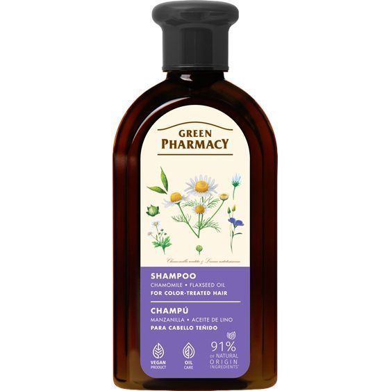 Champú Camomila para Cabellos Teñidos 350ml - Green Pharmacy - 1