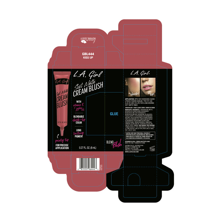 Colorete en Crema Soft Matte - L.A. Girl : Kiss Lip - 2