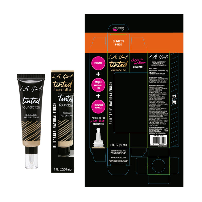 Base de Maquillaje Tinted Foundation - L.A. Girl : Beige - 2