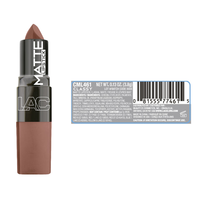 Barras de Labios Matte Lipstick - L.A. Colors : Classy - 2