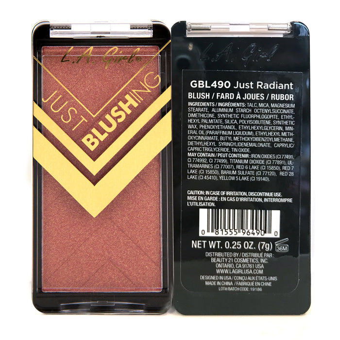 Colorete - Just Blushing - L.A. Girl : Just Radiant - 2