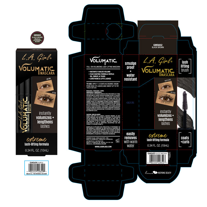Máscara de Pestañas - Volumatic - L.A. Girl : Black - 2