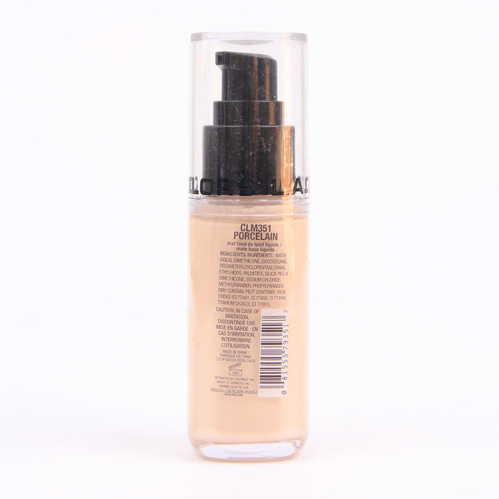 Base de Maquillaje Líquida - Truly Matte - L.A. Colors : Porcelain - 2