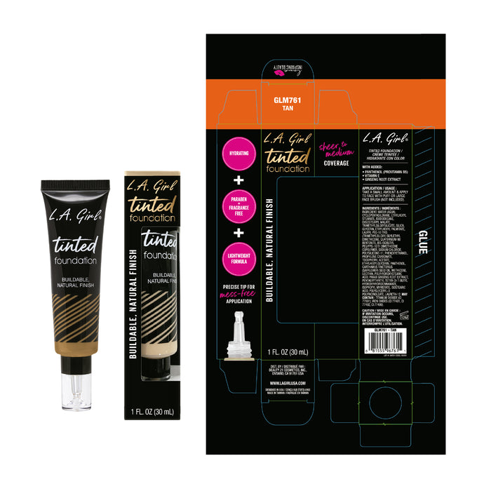 Base de Maquillaje Tinted Foundation - L.A. Girl : Tan - 2