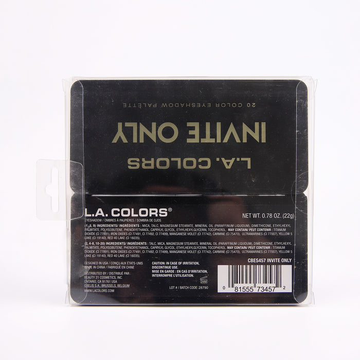 Paletas de Sombras Party - L.A. Colors : Paleta de sombras Party - Invite Only - L.A Colors - 3