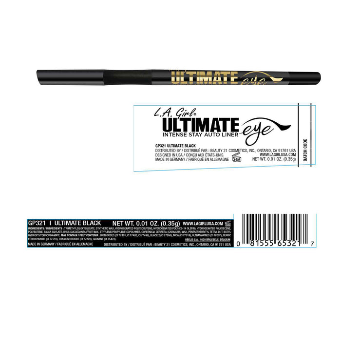 Lápiz de Ojos Automático - Ultimate Intense - L.A. Girl : Ultimate Black - 2