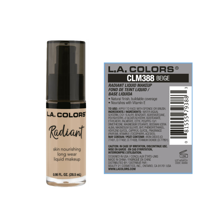 Base de Maquillaje Radiant - L.A. Colors : Beige - 2