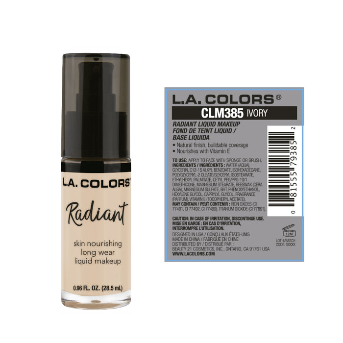 Base de Maquillaje Radiant - L.A. Colors : Ivory - 2