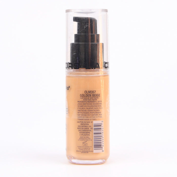 Base de Maquillaje Líquida - Truly Matte - L.A. Colors : Golden Beige - 2