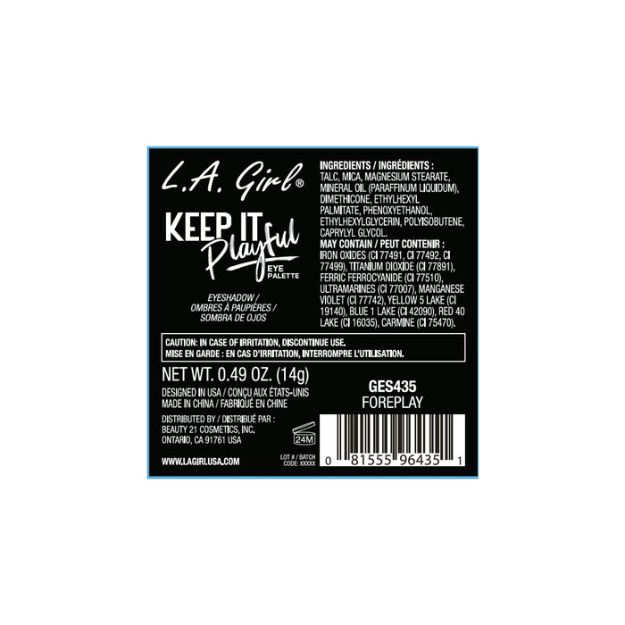Paleta de Sombras Edición Limitada - Keep It Playful - L.A. Girl : Foreplay - 4