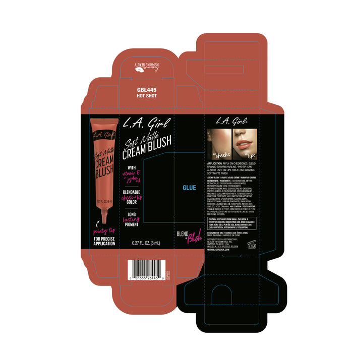 Colorete en Crema Soft Matte - L.A. Girl : Hot Shot - 2